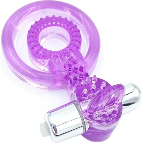 Eqv Vibrating Cock ring Sex Toys For Men, Silicone Penis ring Clit Tongue Vibrator Cock rings