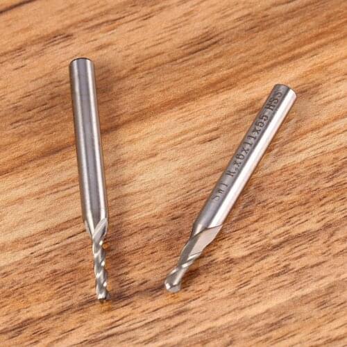 Milling Cutter 6mm HSS Flute Ball Nose Mill End High-Density Polished Wear-Resistant CNC Router Bit Tool for Cutting and Hook