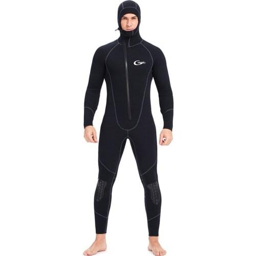 3MM diving suit mens one-piece with hood Wetsuit cold and warm surf suit surf suit