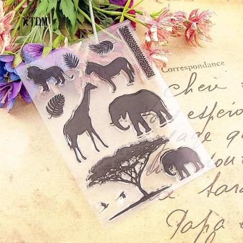 Hot sale Meow elephant Transparent Clear Stamps / Silicone Seals Roller Stamp for DIY scrapbooking photo album/Card Making