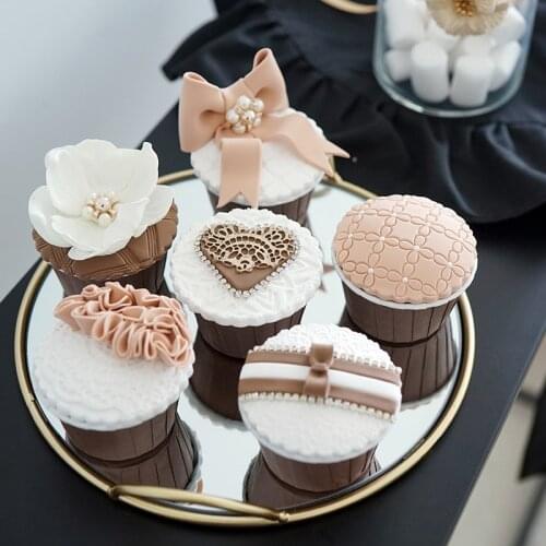 6Pcs/set Artificial Kitchen Fake Cupcake Model Bakery Home Decoration Accessories Food Photography Props реквизит для фотосъемки