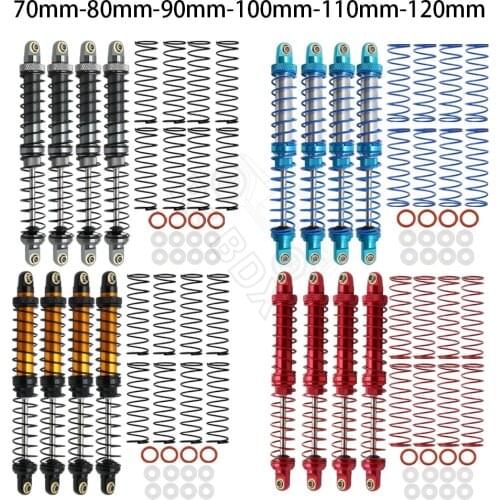 Metal 70mm 80mm 90mm 100mm 110mm 120mm Shock Absorber Oil Damper for 1/10 RC Crawler Car Axial SCX10 AXI03007 RBX10 D90 TRX4