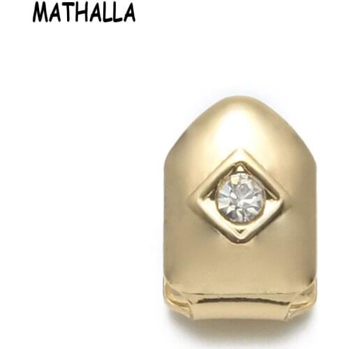 Foreign Trade Hot Sale Hip hop Dental Cover Single Grillz Cool Dental Cover Gold Teeth Grillz