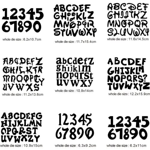 Metal Cutting Dies alphabet letters numbers 2020 New Craft Stencils for DIY Scrapbooking Embossing Paper Cards Making Die Cut