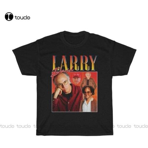 New Larry David Homage T-Shirt Top Shirt Graphic Tee Retro 90S 80S Usa Comedian Icon Cotton Tee Shirt