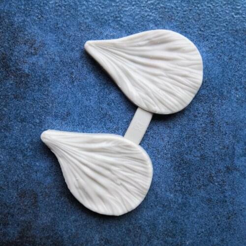 New Leaf Petal Grain Pattern DIY Chocolate Cake Fondant Silicone Mold Decoration Tool Baking Mold A1345