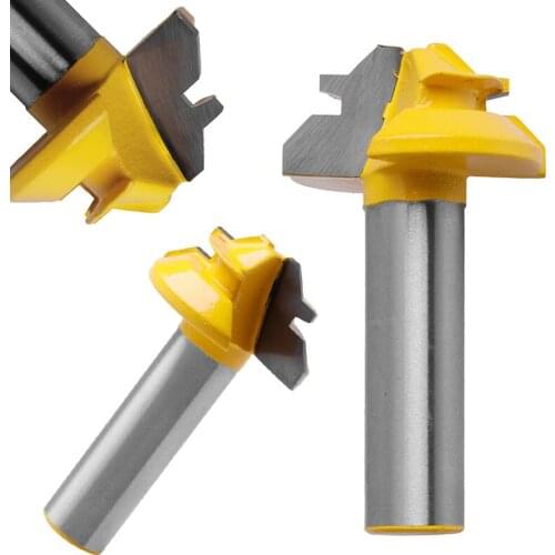 New 1/2 inch Shank Router Bit 45 Degree LSmall Lock Miter Router Bit Woodworking Cutter