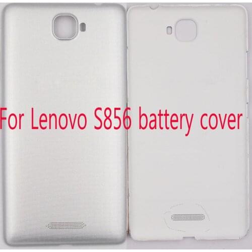Original Battery Door Back Cover Housing For Lenovo S856 battery cover Replacement Parts with logo
