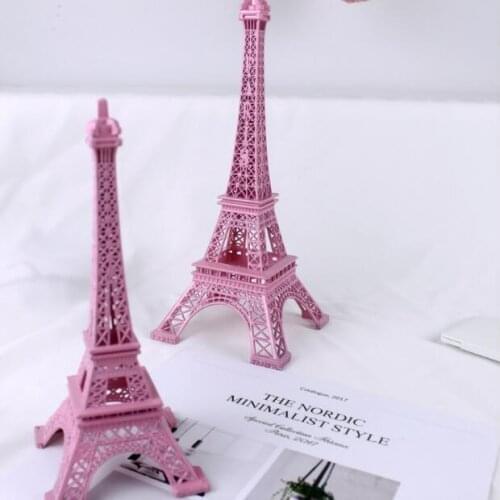 Romantic Girl Dream Eiffel Tower Pink Tower Desktop Decoration Ornaments Creative Gift Posing Take photos Background Props 05286