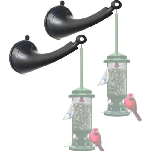 Pack of 2 - Window Mount Suction Cup Accessory for Mini Hummingbird Feeders, Window Bird Feeder Hanger, Wind Chimes, Pet Water D