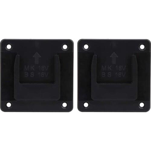 GTBL 2Pcs Machine Holder Wall Mount Storage Bracket Fixing Devices for Makita 18V Electric Tool Battery Tools Accessories