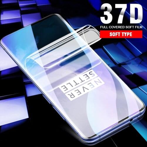 37D Full Cover Soft Hydrogel Film For Oneplus 7Pro 7 6T Screen Protector Film Not Tempered Glass For One Plus 7 Pro 5 6 8 T Film