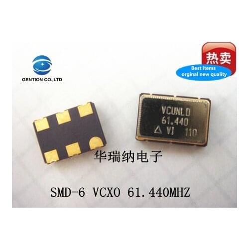 5pcs 100% new and orginal voltage-controlled patch crystal VCXO 5X7 5070 6-pin 61.44M 61.440MHZ 61.440M imported