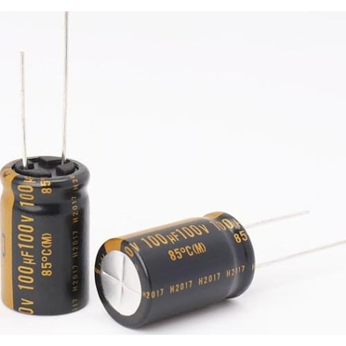 6 Pieces Nichicon Audio Capacitor Coupling Filter Capacitor 100uF 100V KZ Series 100v 100uf 16X25mm
