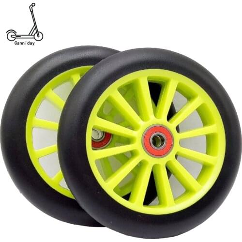 6PCS Inline Roller Skates Wheels 125mm High elasticity PU Hardness 87A With 608 ABEC-11 Bearings