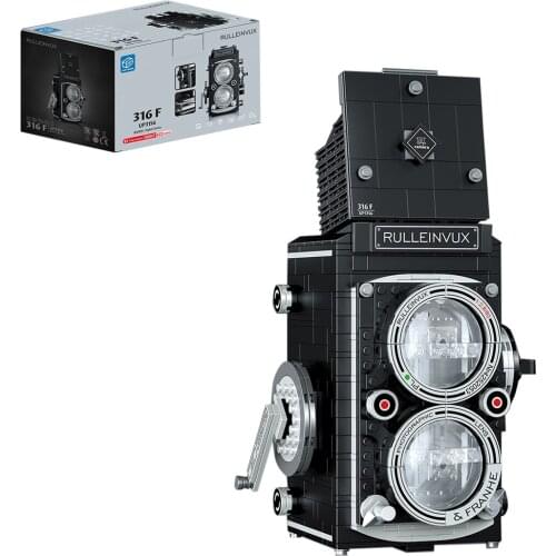 622Pcs Retro SLR Camera Model Digital Camera Building Blocks DIY Construction Kit For Children Educational Toys Birthday Gift