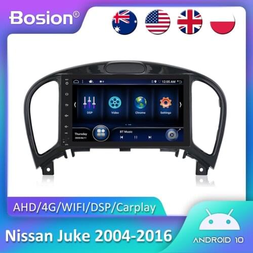 Bosion Android 10 Car DVD Radio Multimedia Player For Nissan Juke 2004-2016 GPS Navigation IPS Screen DSP Carplay 2DIN autoradio