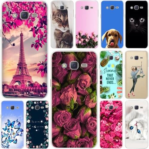 Colorful Flower Case For Samsung Galaxy J3 2016 J320F J320 Soft Silicone Back Cover Phone Cases For Samsung J3 J 3 2016 SM-J320F