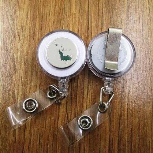 Saint Barts ID Badge Reel gift for him/her friend family retractable recoil id badge holder work fun