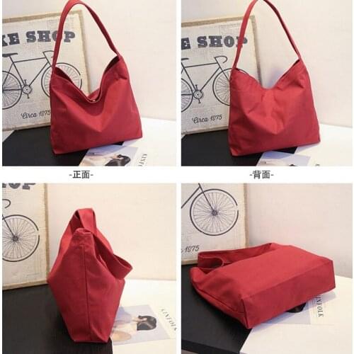 Korean canvas bag female diagonal shoulder dual-use ins wild bag casual canvas bag diagonal female student bag
