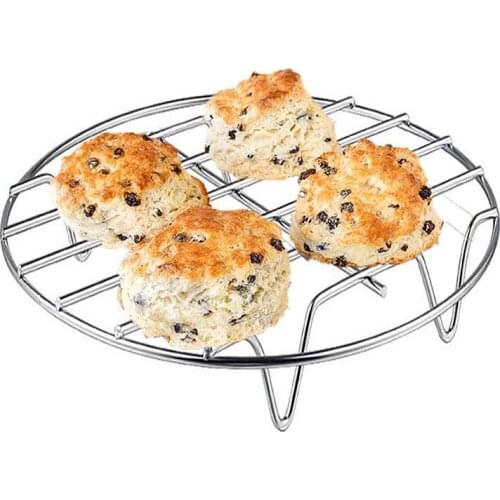 Cooking Rack Round 304 Stainless Steel Baking And Cooling Steaming Rack W Stand Cookware Microwave Rack Instant