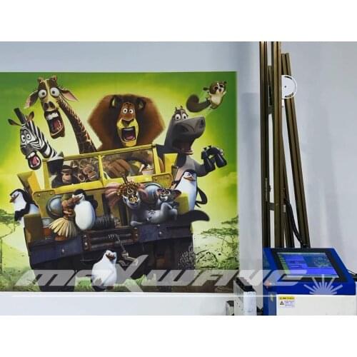 2020 New Design large Format 2880dpi High Accuracy Direct to Mural Art Printing 3D Vertical Wall Printer Machine