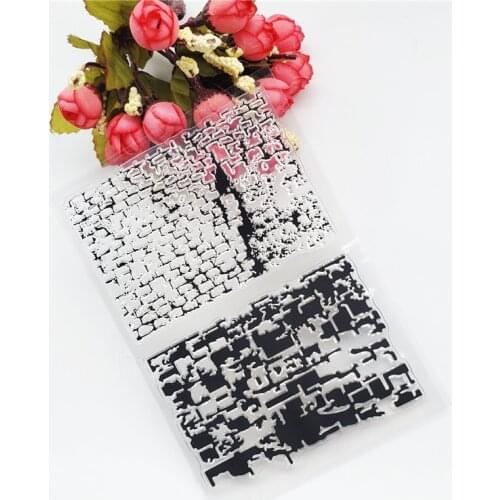 11*16CM Mottled Wall Transparent Clear Stamp Silicone Stamp/Seal DIY Scrapbooking/Photo Album Easter Stamp Sheets
