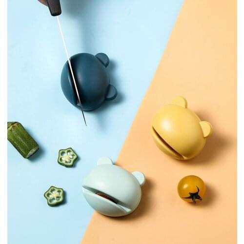 Cute Frog-Shaped Whetstone Knives Scissors Sharpening Kitchen Multi-Function Mini Sharpening Stone Household Cooking Tools