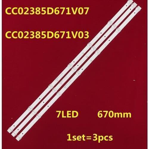 LED Backlight strip 7lamp CC02385D671V07 CC02385D671V03 385B 385E20 3X7 7S1P for DM-LED39R201BT2 EX-39HT001B H39D8000Q M39D7000Q