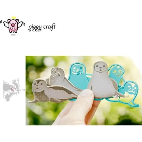 Piggy Craft metal cutting dies cut die mold 3Pcs Seal decoration Scrapbook paper craft knife mould blade punch stencils dies