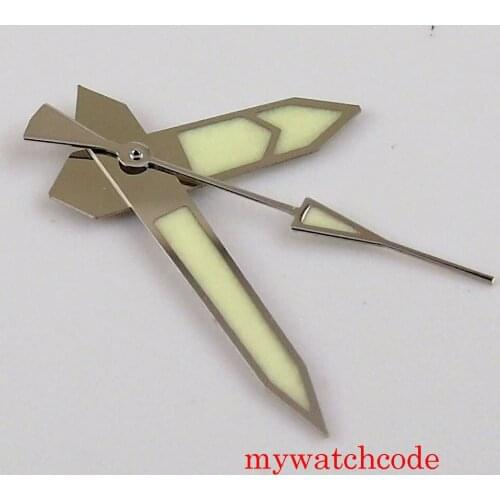 Green Luminous Watch Needles Hands Set Fit NH35A NH36A 7S26 Automatic Movement