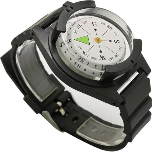 1PC New Wrist Compass Outdoor Camping Tool Survival Adventure Hiking Tourism Equipment Fishing Hunting Accessories Black Band