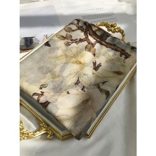 100% Cashmere Scarf Women Artistic White Painting Finger Warm Soft 2020 Autumn and Winter Thin Fashion Enlarged Shawl Wrap