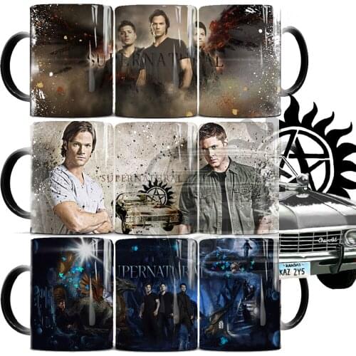 2021 Supernatural Color Changing Coffee Gift Mugs 11oz Ceramic Magic Tea Mug Husband Gift Cups