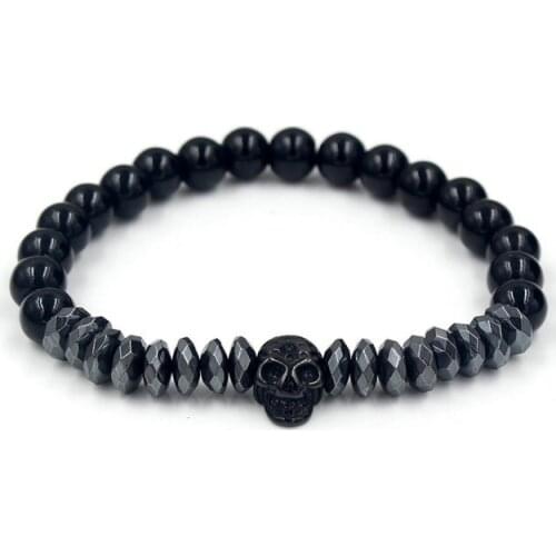 8mm de3 Chakra Healing Balance Reiki Buddha Prayer Yoga elastic adjusted Punk Charm nature stone bead Bracelet