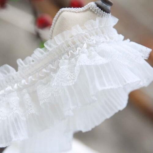 8cm*1meters white or black elastic lace trimmings for clothing DIY sewing accessories trim for Wedding dresses