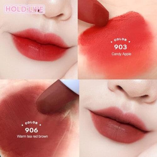 HOLD LIVE Velvet Matte Lipstick Comestic Silky Lip Gloss Waterproof Non-marking Lip Stick Long Lasting Sexy Lip Makeup TSLM2