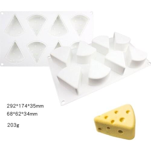 Free shipping 8 cheese Shape Ice Cube Mold cooking tools Silicone Fondant Mold Decorate Polymer Clay Resin Candy