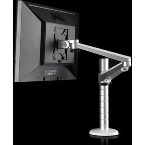 D-mount aluminum OA-3S 10-27" 7kg clamp grommet base Dual arm single screen vesa bracket monitor desktop stand 360 rotate tilt