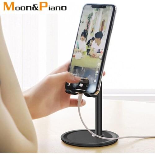 Phone Holder Stand for Mobile Phone Lazy Bracket Universal Cellphone Tablet Fashion High Quality Desk Stand Black White