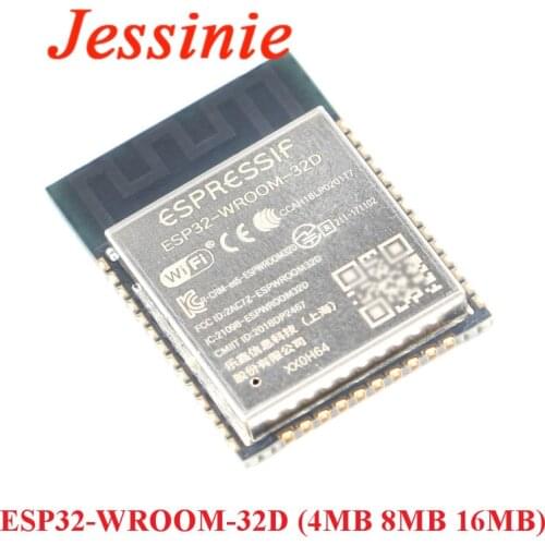 ESP32-WROOM ESP32-WROOM-32D 4MB 8MB 16MB Flash Memory Wi-Fi+BT+BLE ESP32 WiFi Bluetooth-compatible Wireless Module IoT MCU