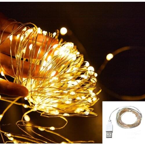 1M-10M USB Led String Lights Bulb Outdoor Waterproof Garlands Festoon Led Fairy Lights for New Year Christmas Tree Lights