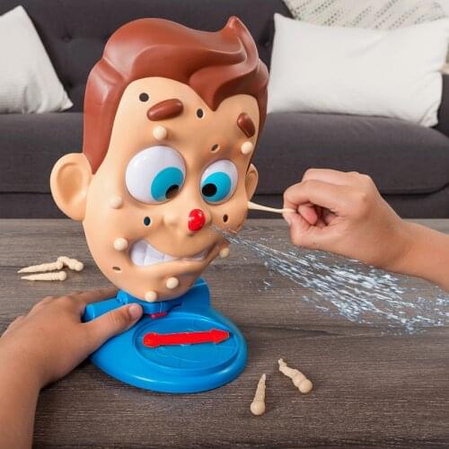 Simulate Face Shape Squeeze Acne Toy Popping Pimple Parent-child Board Game Funny Educational Puzzle Novelty Toy