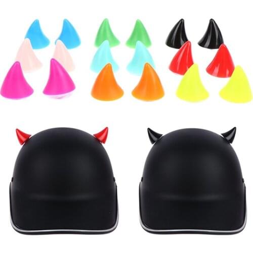 2Pcs Motorcycle Helmet Horn Soft Plastic Motorbike Helmet Horns Sucker Helmet Decoration Accessories For Motorcycle DIY