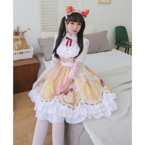 Identity V Cosplay Costume Mechanic Candy Girl Costume Cosplay Sweetie Lolita Dress Party Daily Dress Costume Full Set Loli