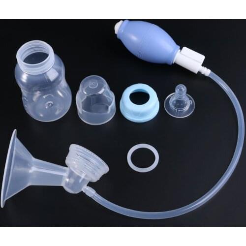 1 Set Breast Pump Manual Control Valve Mom Breastfeeding Baby Milk Suction Feeding Newborn Bottle Powerful Collector Nursing