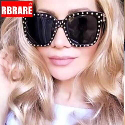 RBRARE 2021 Vintage Luxury Plastic Sunglasses Women/Men Candy Color Lady Retro Outdoor Travel Anti-diamond Frame Sun Glasses