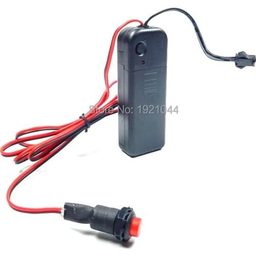 DC-3V Powered by 2AA Batteries EL Driver With an external button For 1-5m EL wire and EL strip For Party Decoration