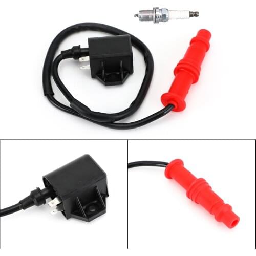 Topteng Ignition Coil Spark Plug fit for Polaris Ranger 400 500 Sportsman 500 3089239 Motorcycle