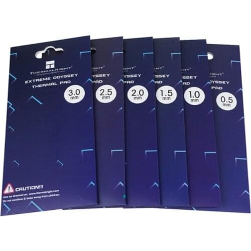 Thermal Pad 12.8 w/m k Non Conductive Heat Resistance Silicone Thermal Pads for PC Laptop Heatsink/GPU/CPU /PS4 Cooler